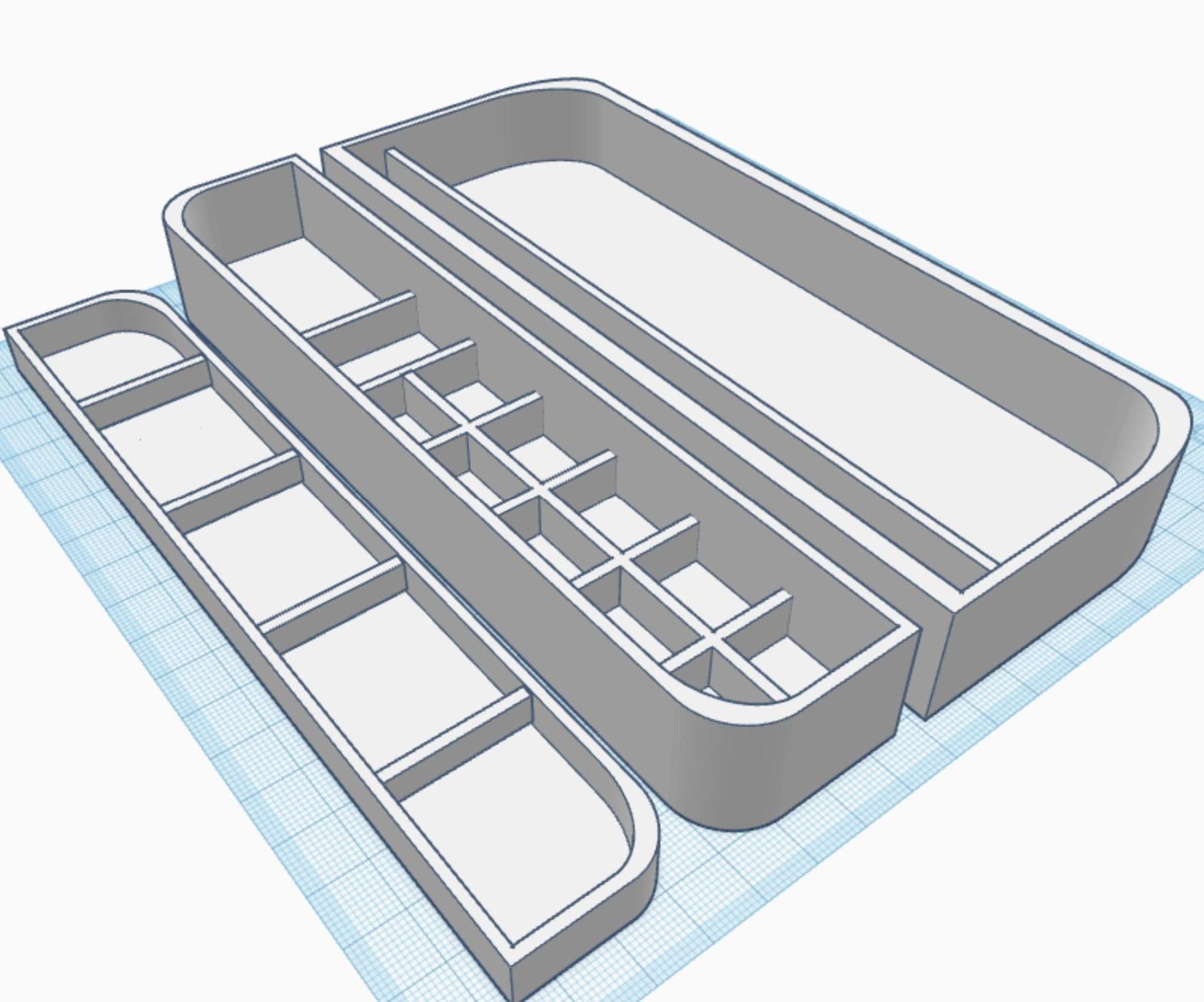Watercolor Mixing Pallet - 3D Printed - Reuse Chocolate Tin Can Tray