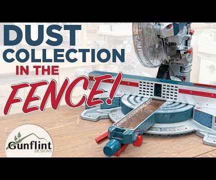 Miter Saw Dust Collection - New Custom Fence