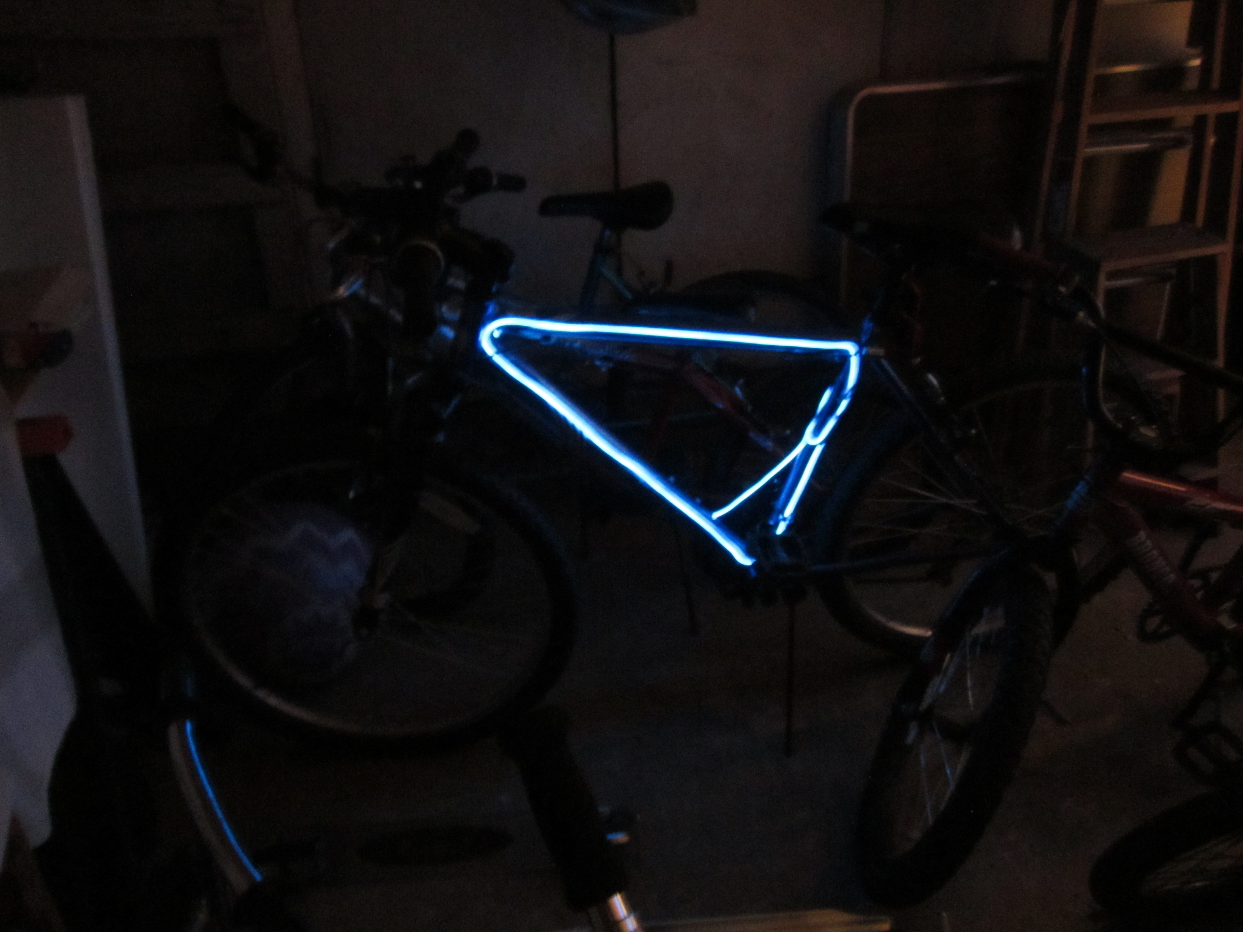 Blinking El Wire Bike Lights