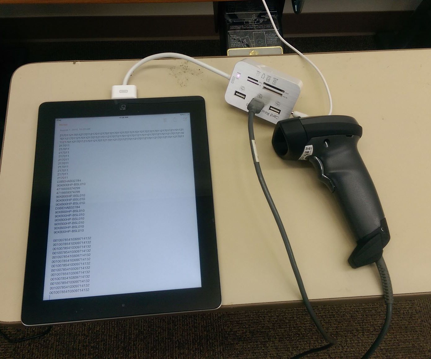Use a USB Barcode Scanner with an iPad