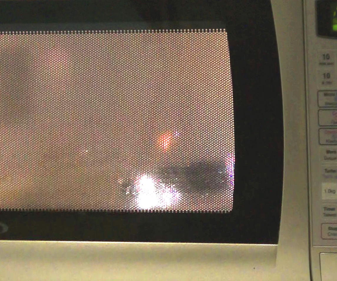 Phone Protected by Carbon in Microwave