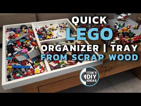 Quick Lego Tray | Organizer from Scrap Wood | Legos Storage | Legos Scattered On The Floor? No More!