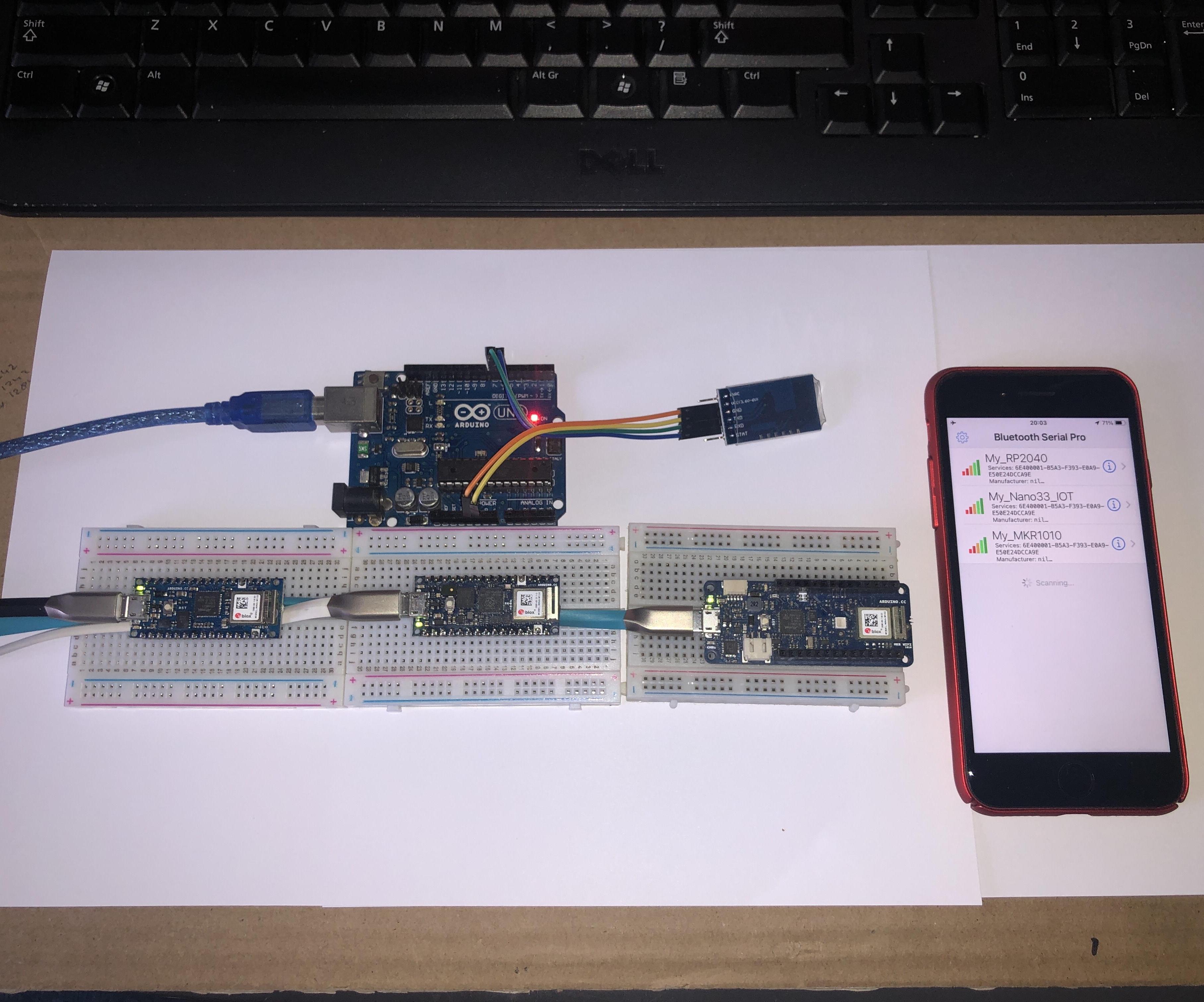 Communicate Using CC254x or NRF BLE With Arduino and Other Microcontrollers