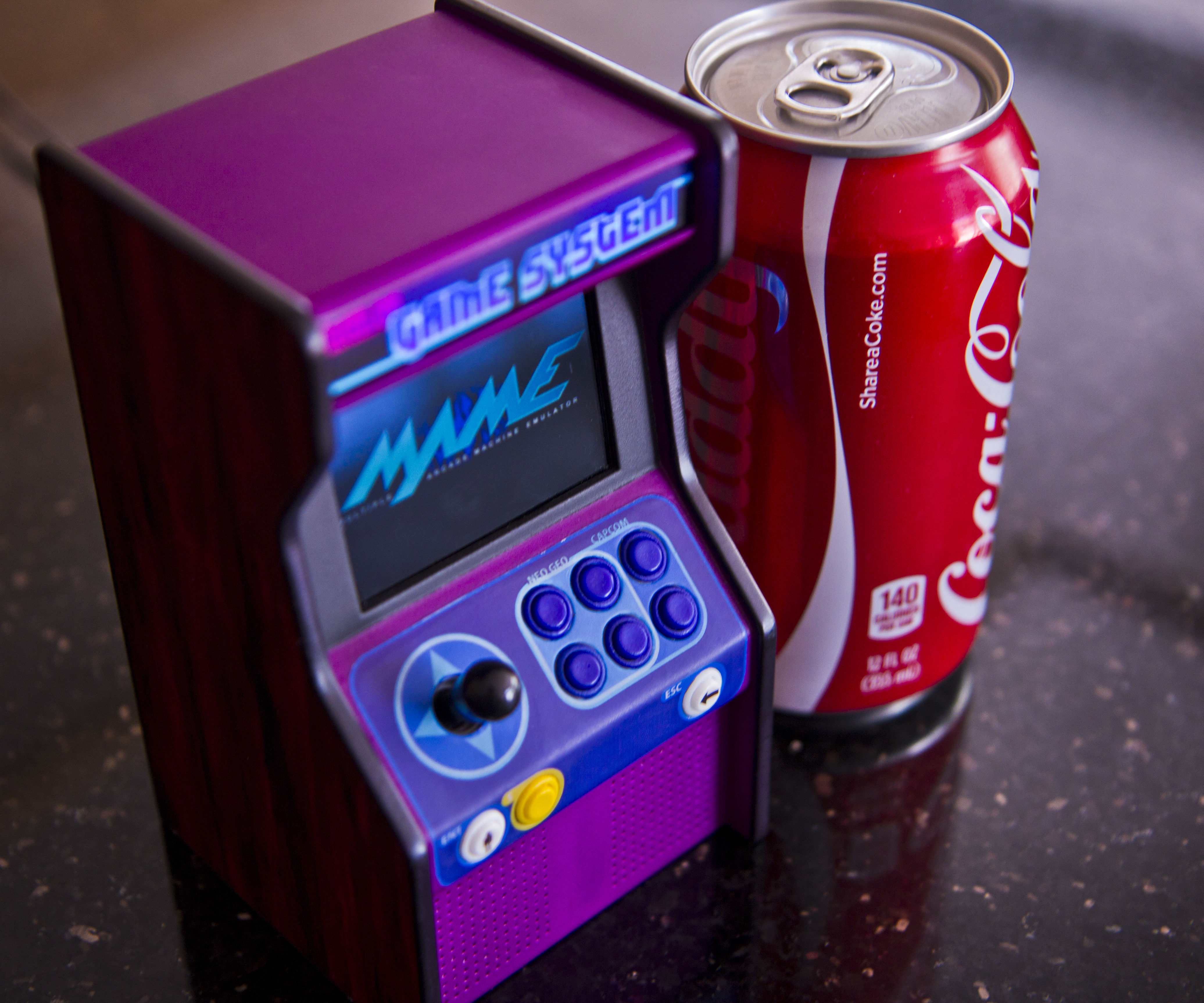 Micro Raspberry-Pi Arcade Cabinet