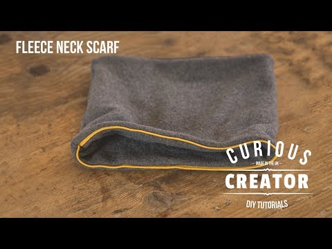 #28 Fleece Neck Scarf - DIY Curious Creator