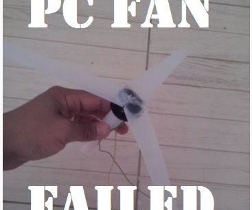Failed: PC Fan Wind Turbine Blades !!!