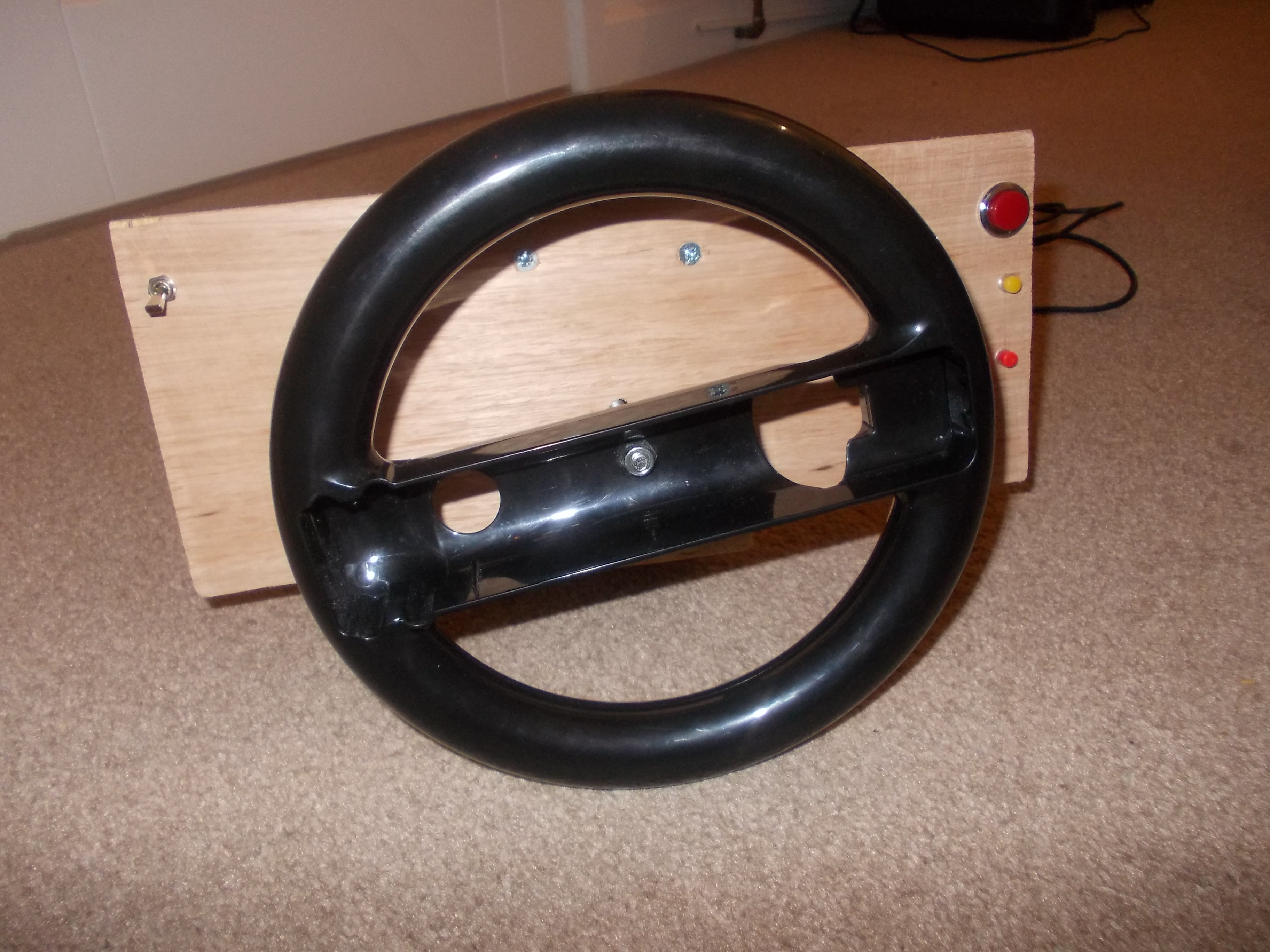 Homemade pc steering wheel