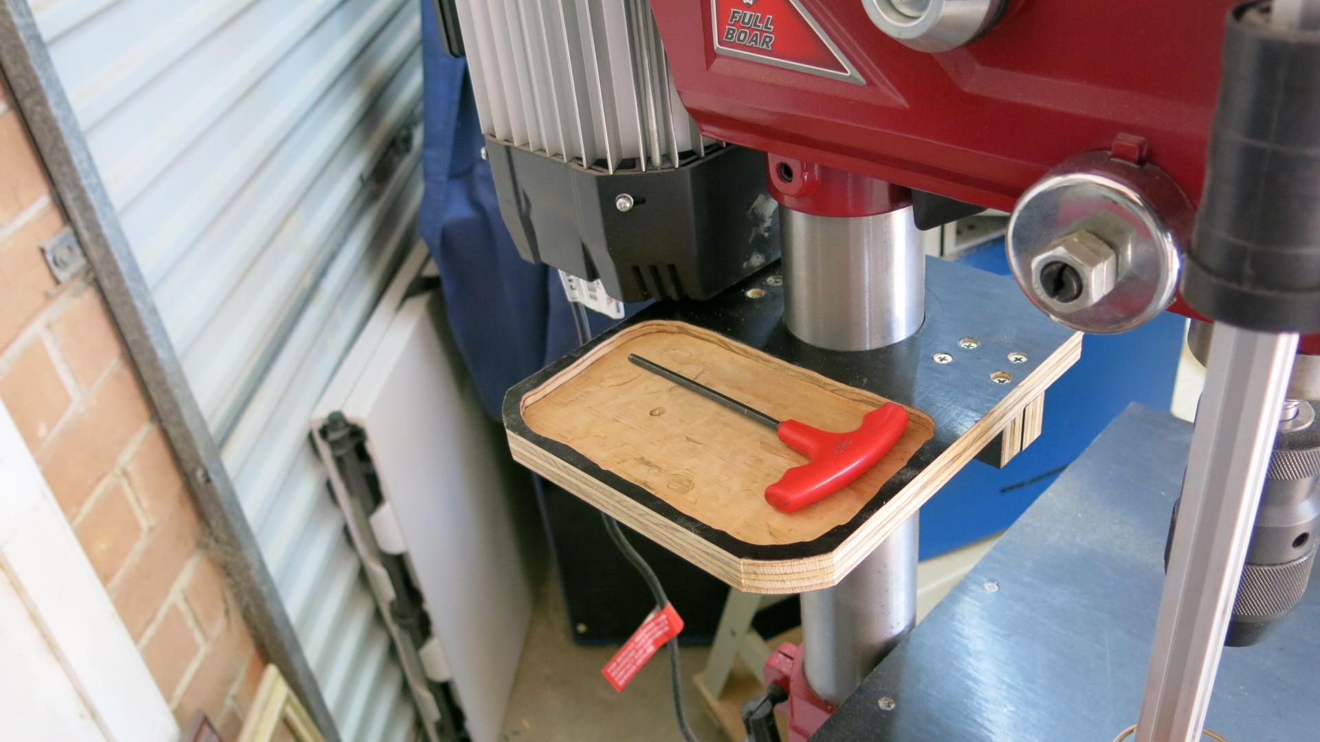 Drill Press Little Helper Shelf