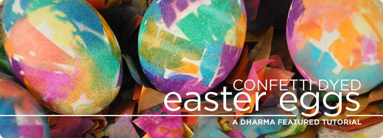 Confetti Dyed Easter Eggs