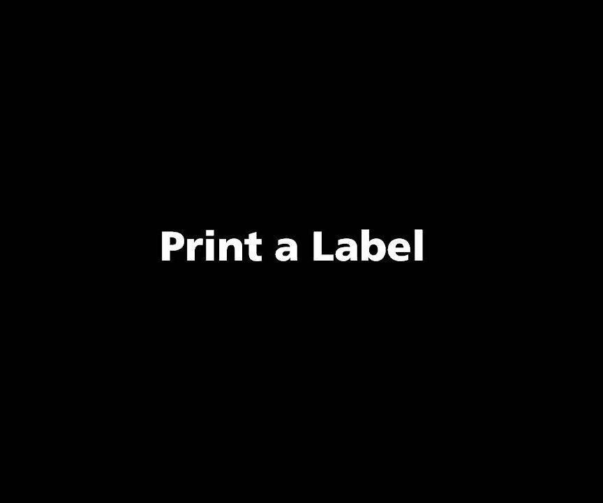 TOOLING CLOUD: Print a Label