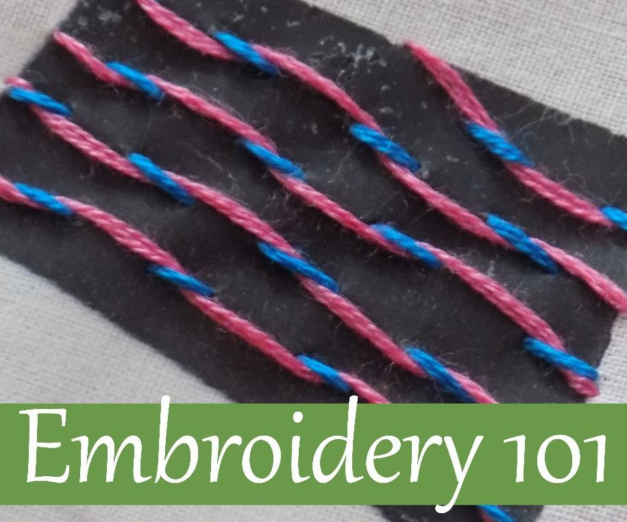 Embroidery 101: Laced Running Stitch