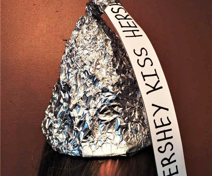 Funny Foil Hershey Kiss Hat