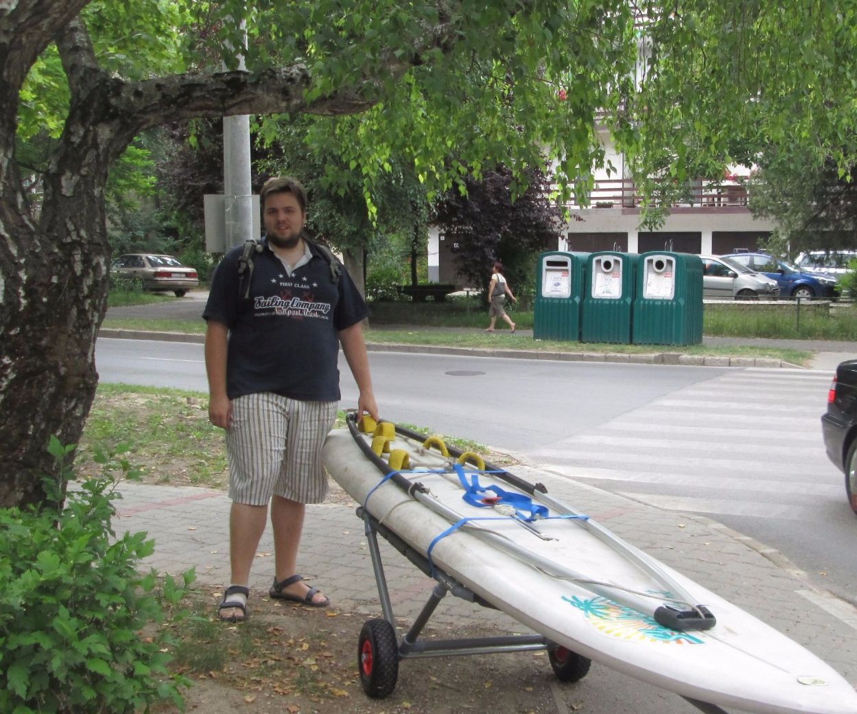 PVC trailer for windsurf