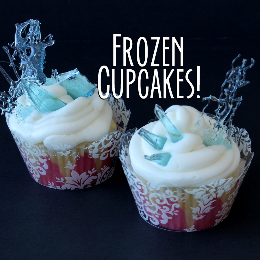 Frozen Icicle Candy Cupcakes!