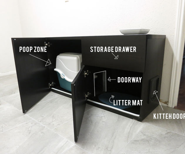 DIY Cat Box Cabinet (IKEA Hack)