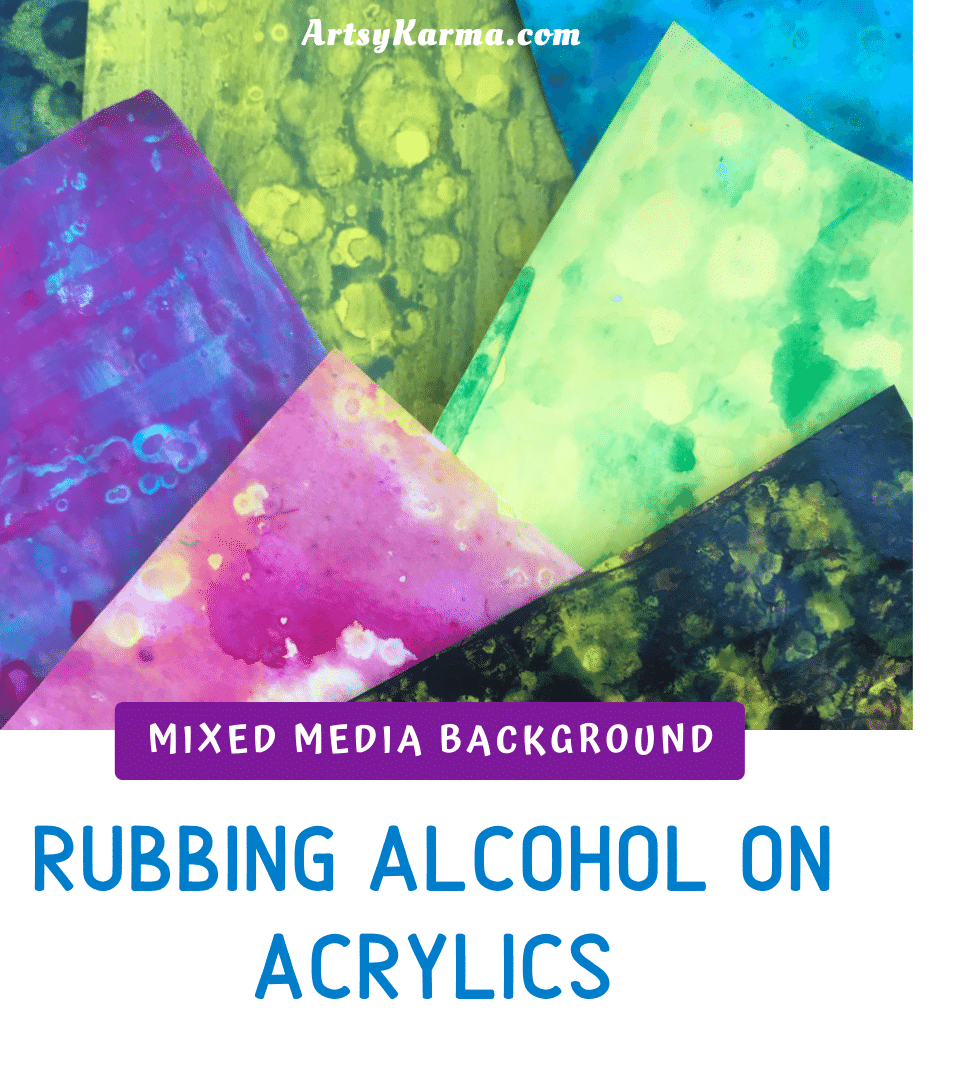 Art Technique Using Rubbing Alcohol