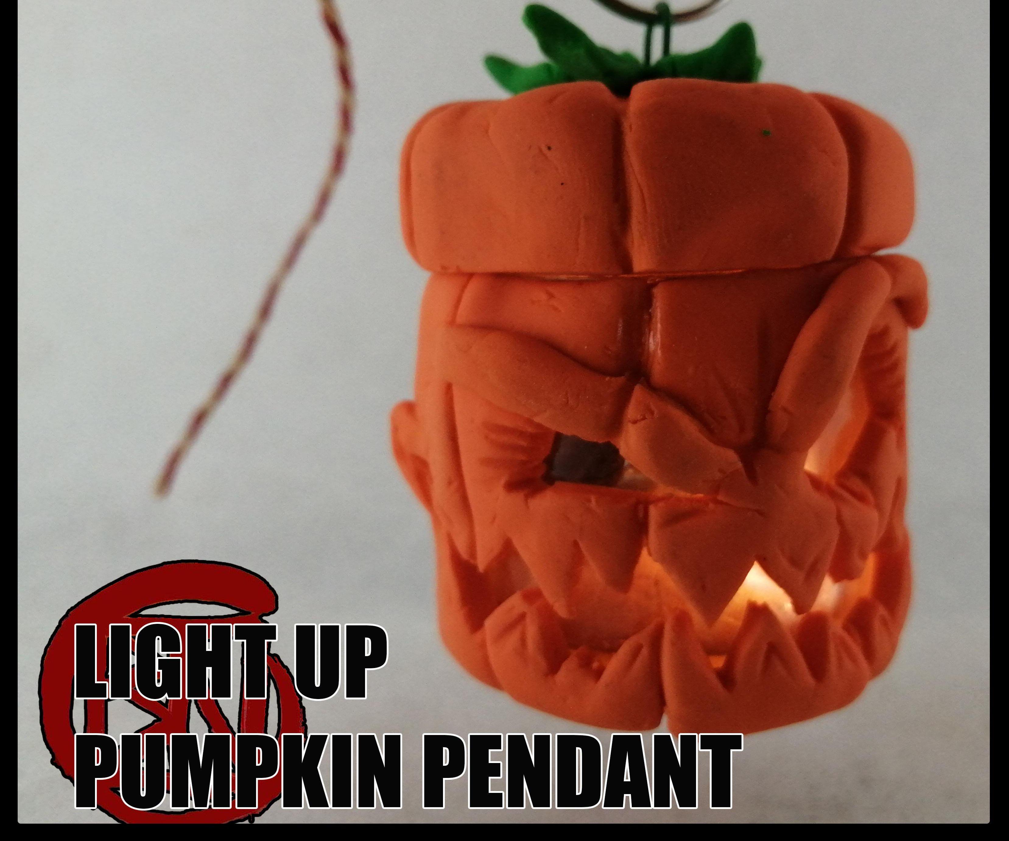 Light Up Pumpkin Pendant