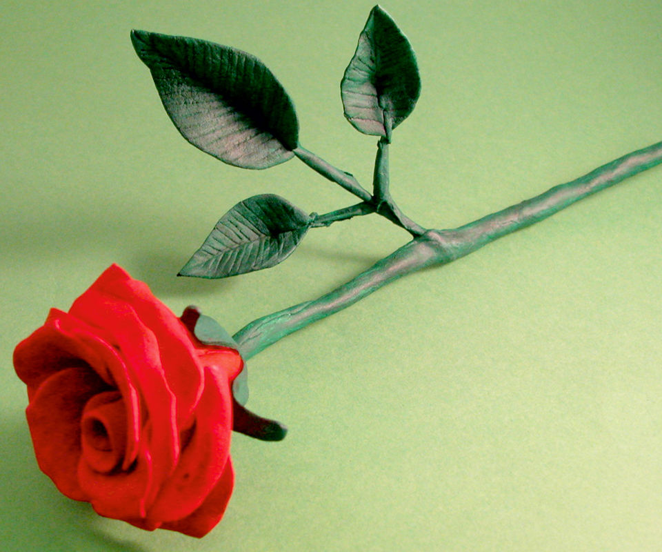 How to Make a Rose From Airdry Dough