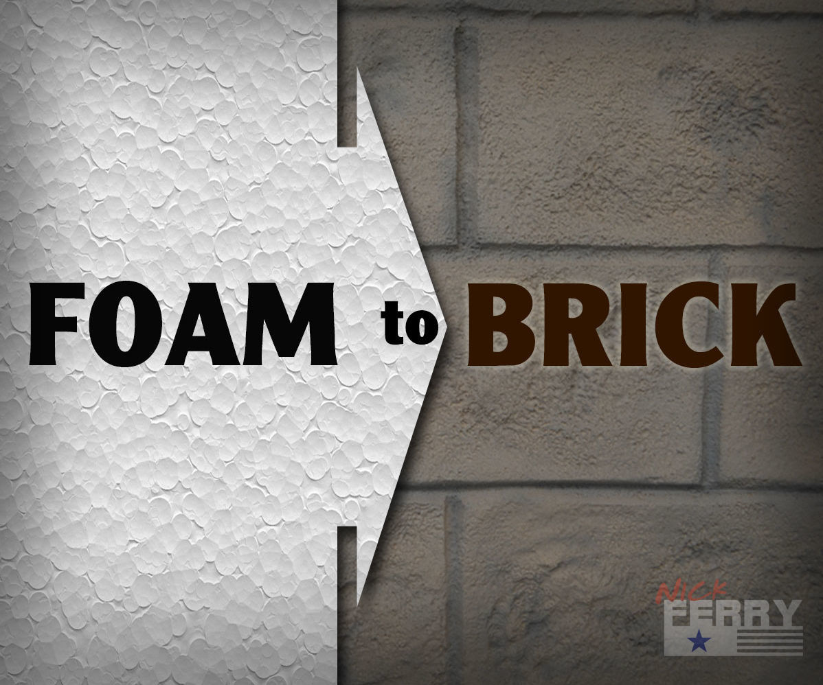 How to Make Styrofoam Look Like Brick