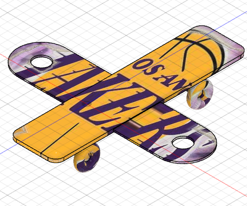 Lakers Fly Skateboard