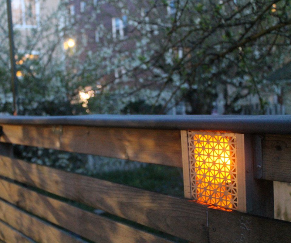 Built in Low Voltage Fence Lighting