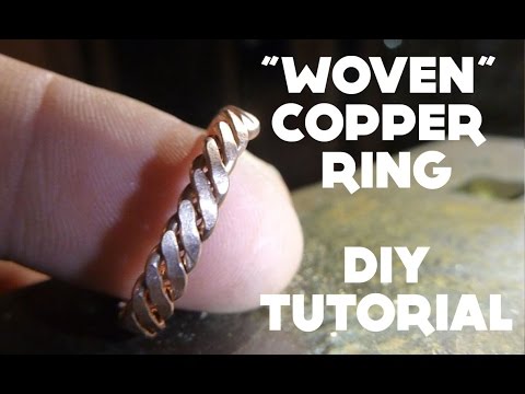 &amp;quot;Woven&amp;quot; Copper Ring - DIY Tutorial