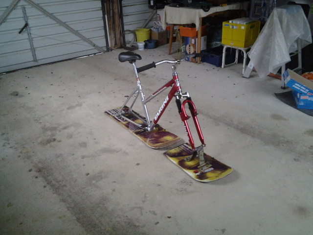 How to make a snowboard bike