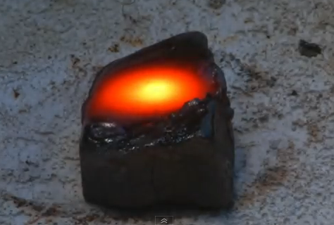 Fresnel Lens 3002ºF DIY Lava Obsidian FARMING