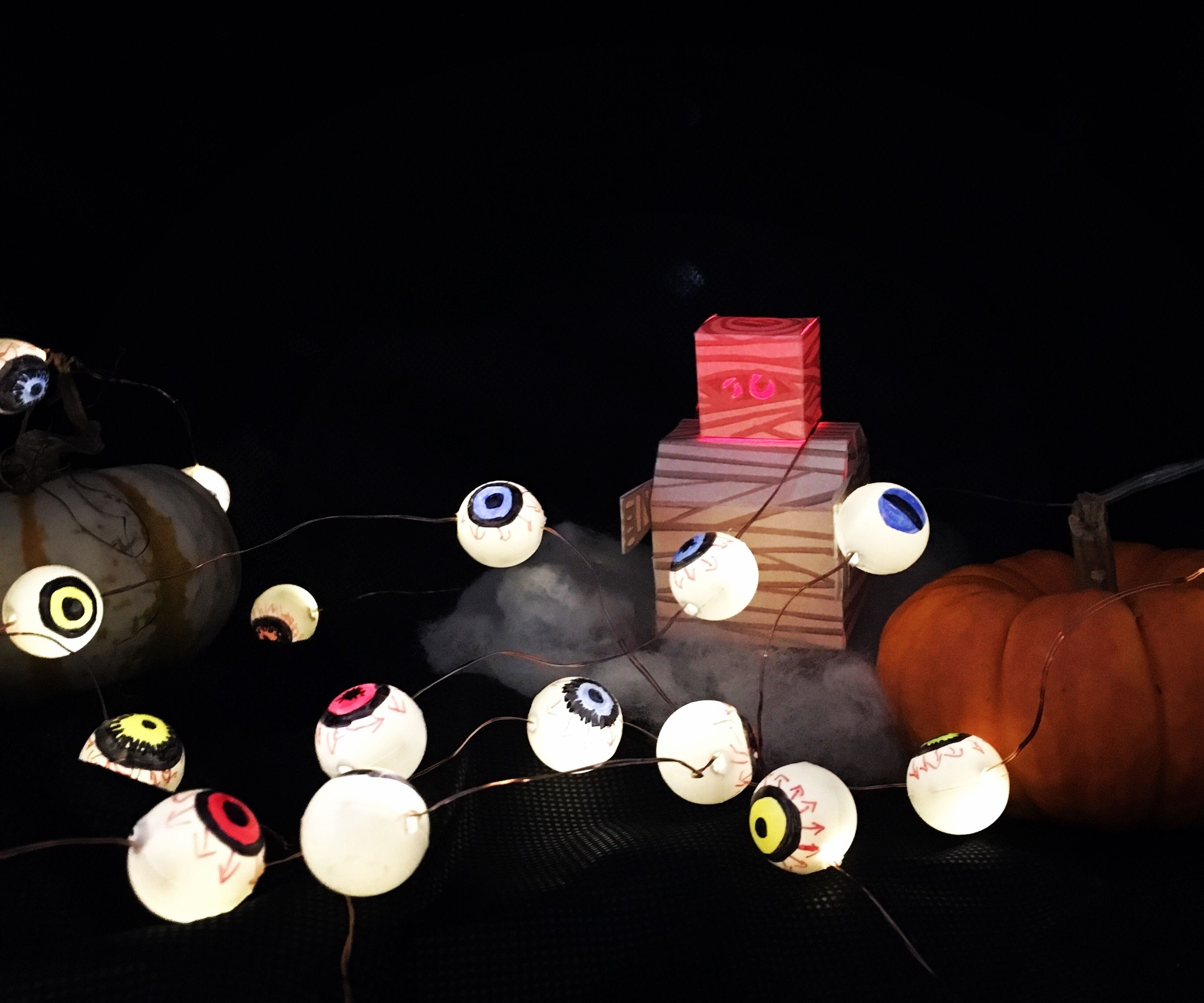 DIY Eyeball String Lights