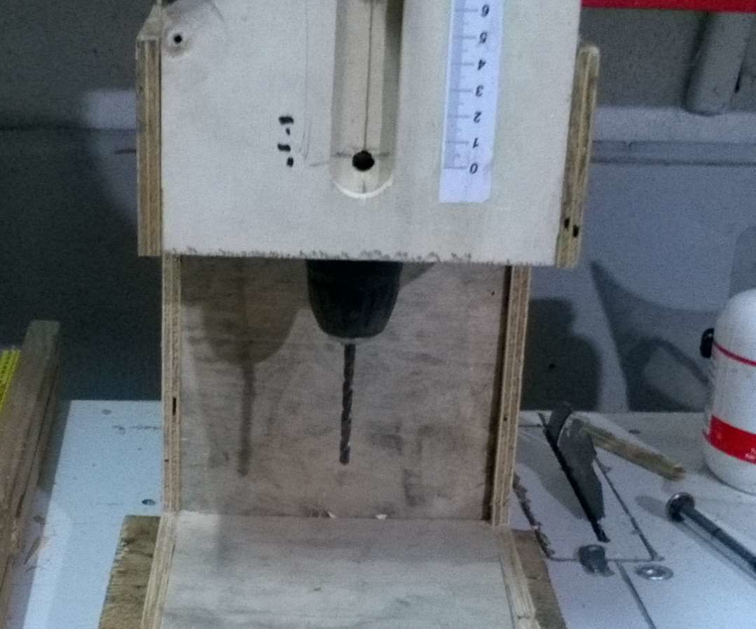 Recycled Parts, Cordless Pillar Drill Mod