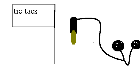 tic-tac earbuds holder (easy)