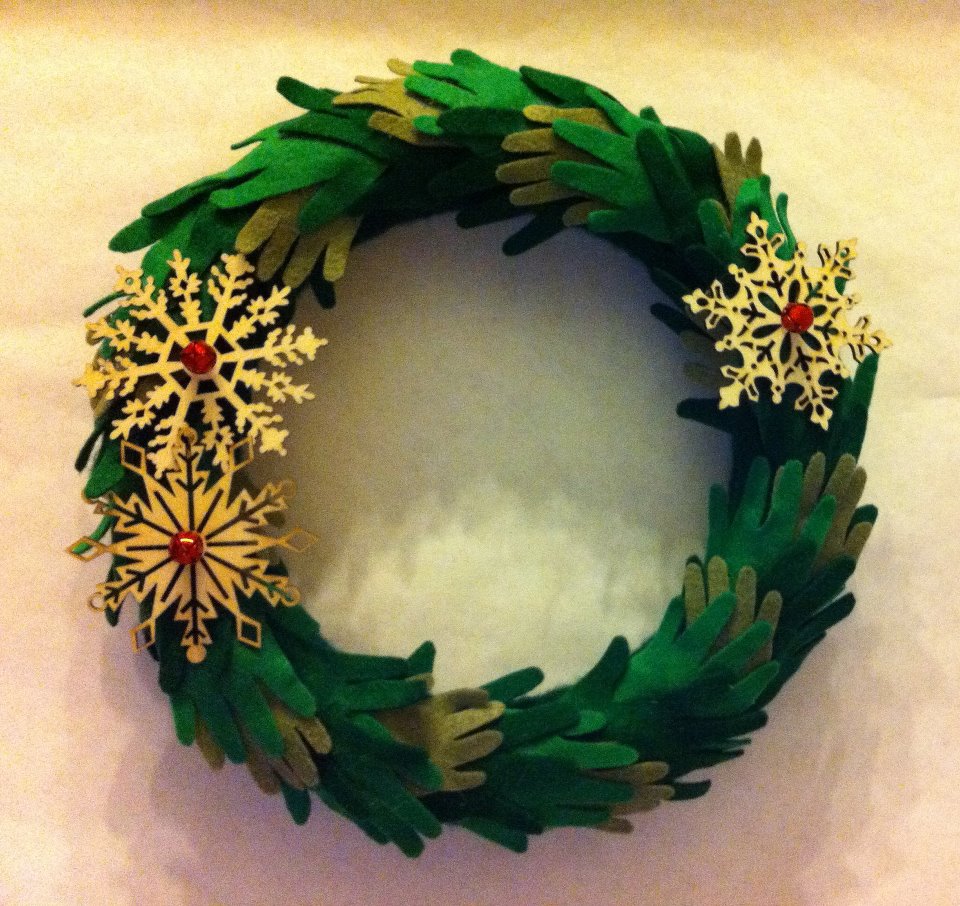 Baby Hands Christmas Wreath