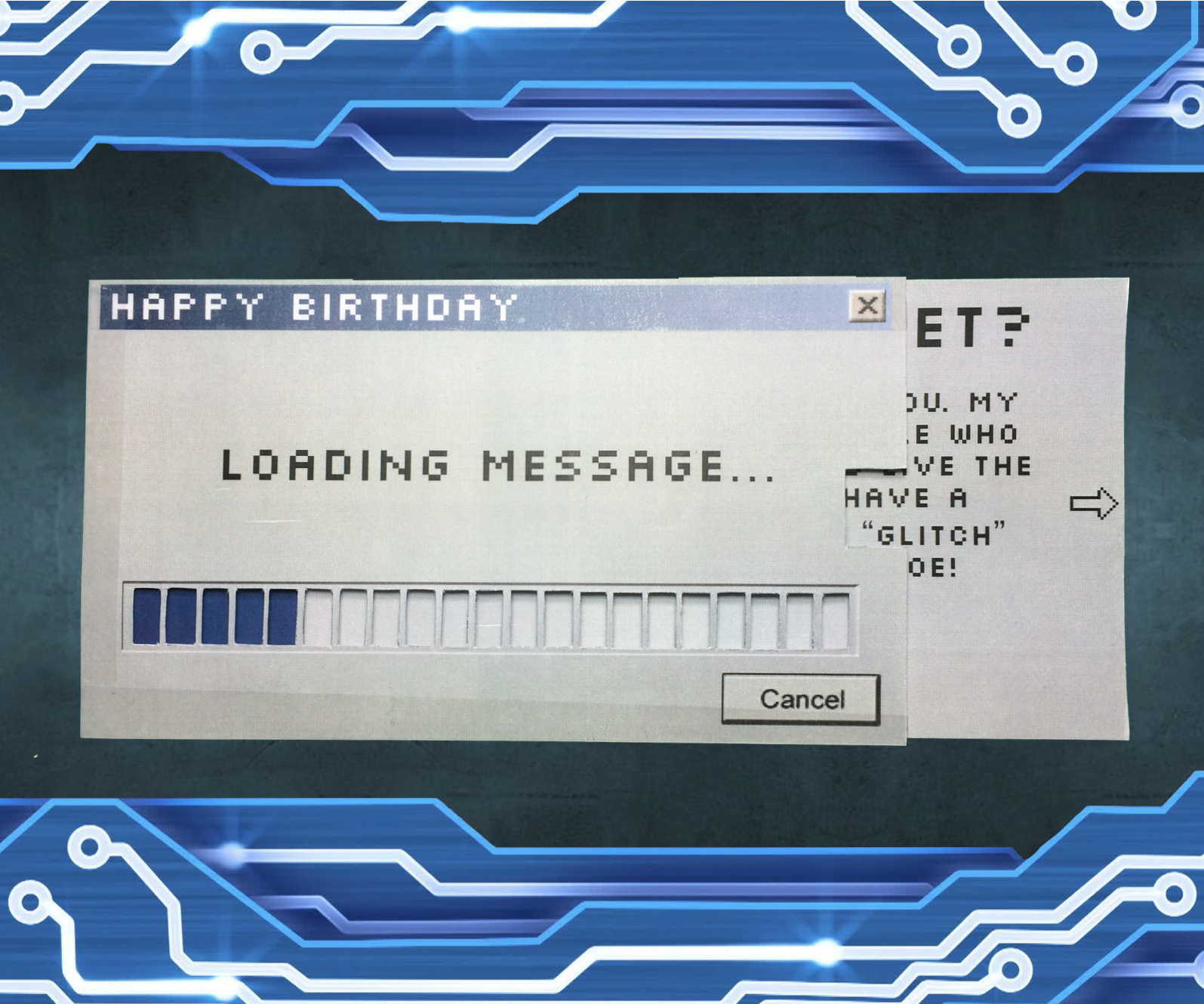 Loading Message Card