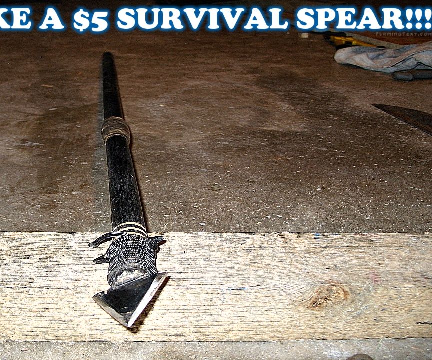 HOW TO MAKE A $5 SURVIVAL SPEAR!!!