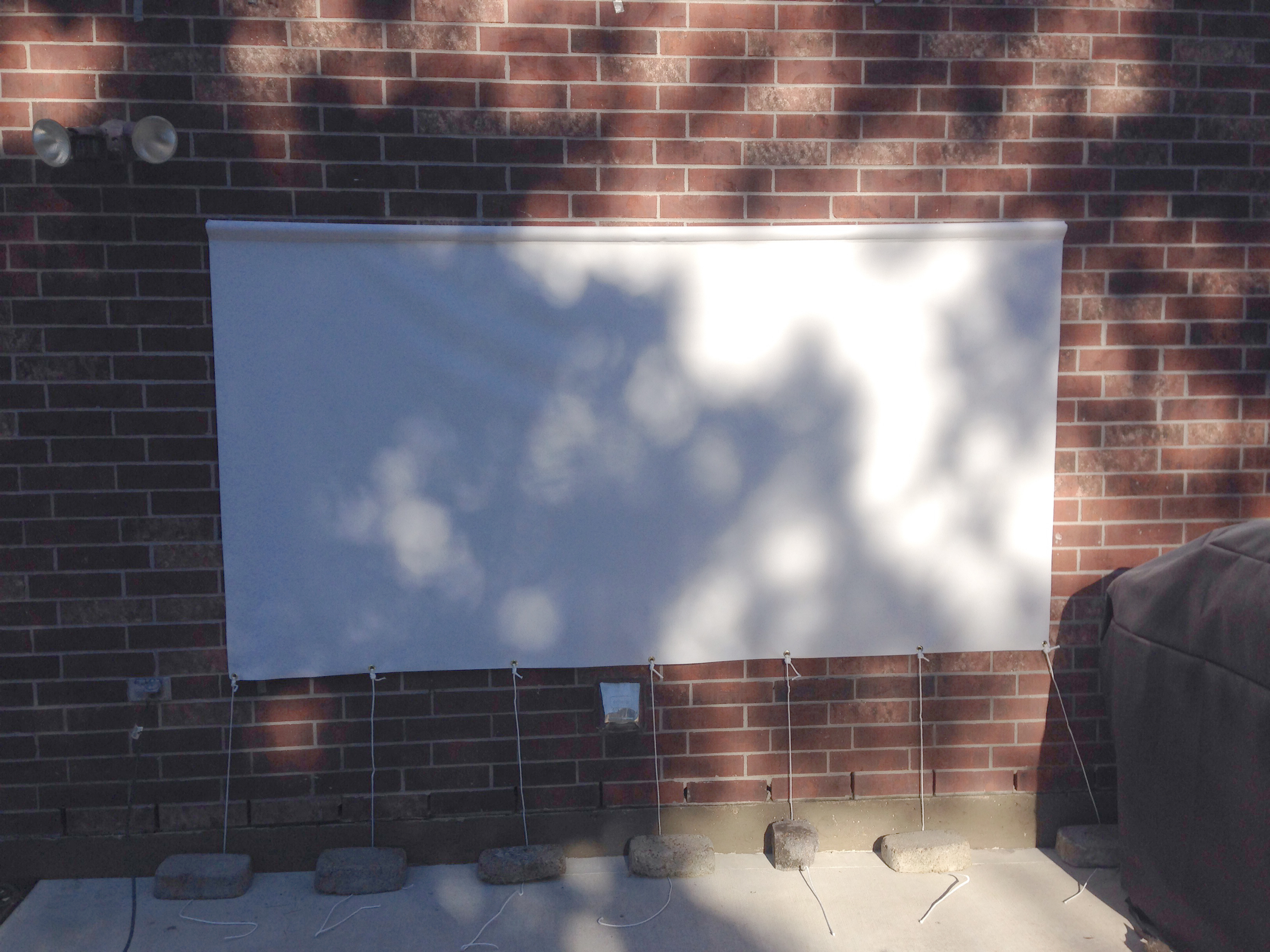Affordable Outdoor Movie Screen for under $50