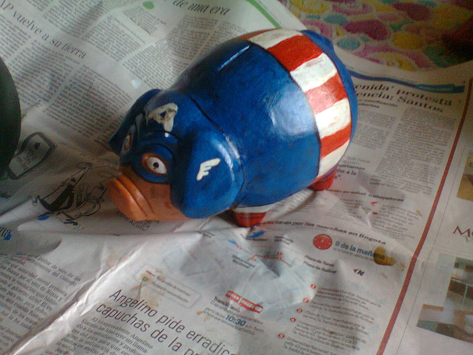 Captain America Piggy Bank