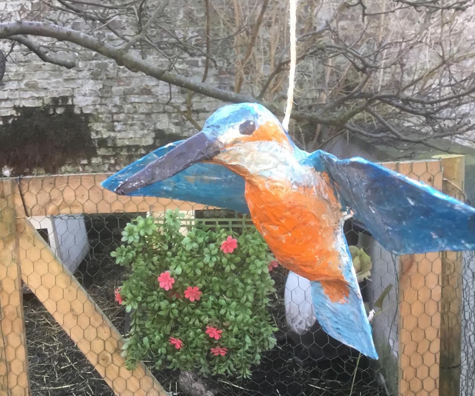 Papier Maché Kingfisher