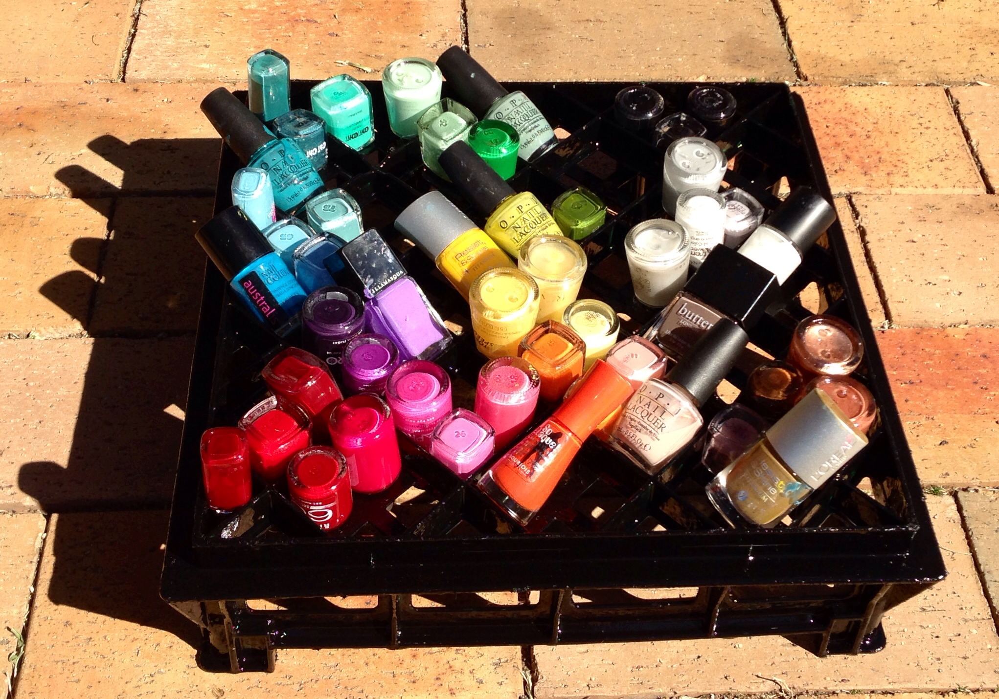 DIY Nail Polish Rack