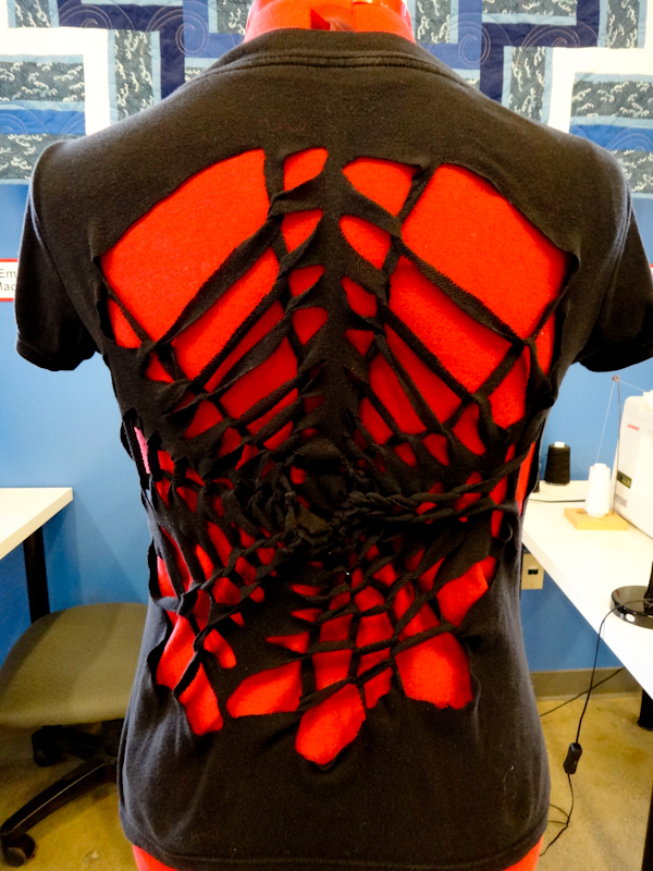 DIY T-shirt Design: Spider Web - No Sew