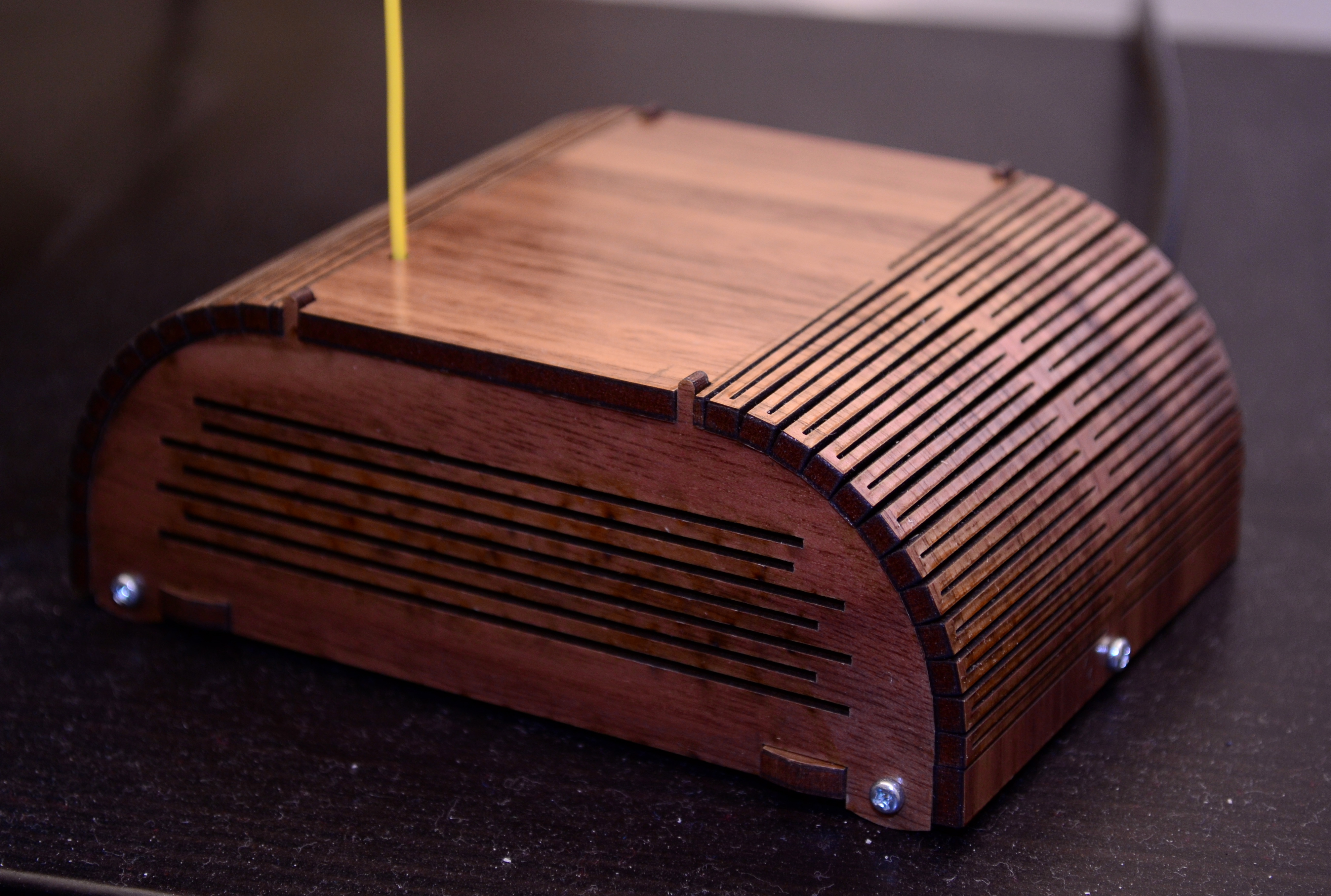 Laser-cut Arduino + Radio Enclosure