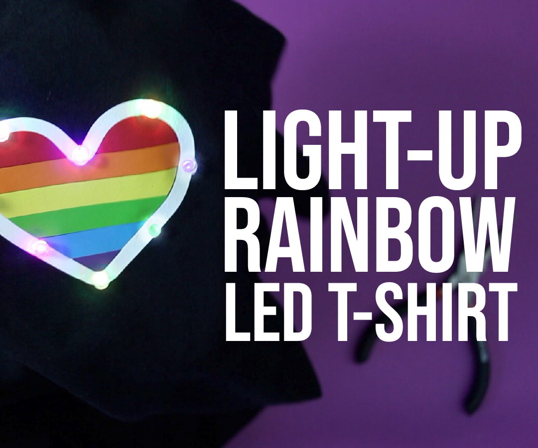 How To Sew LEDs into a T-Shirt