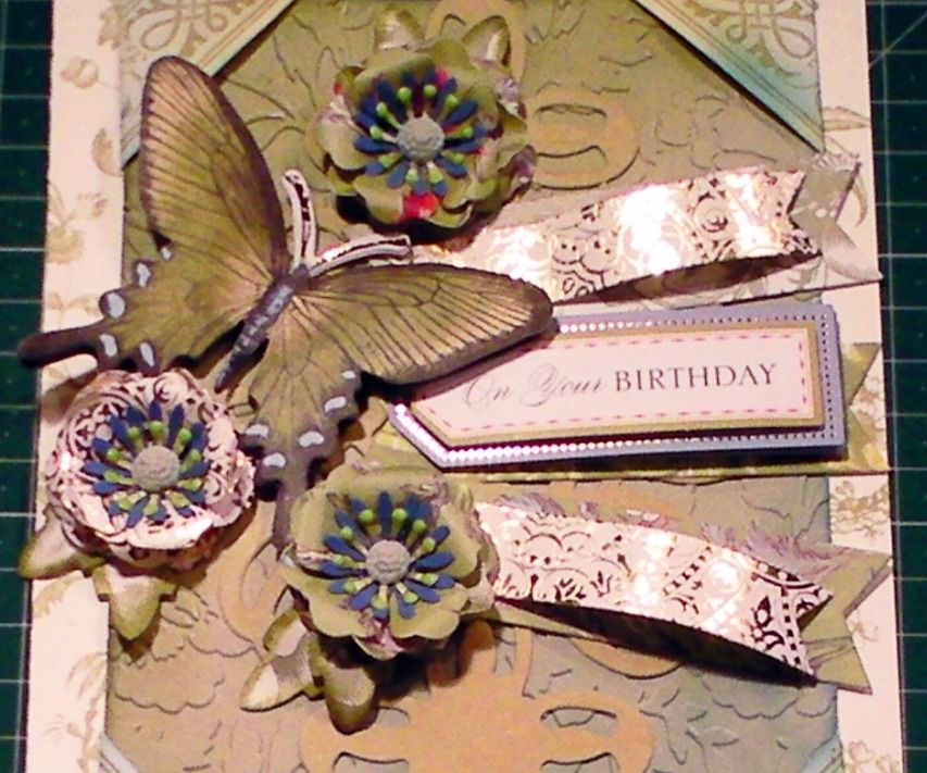 How to Make a Peacock 3D Butterfly Embossed Card 