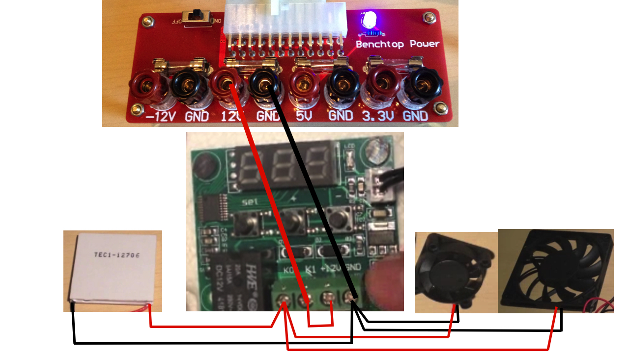 Wire Diagram Homemade Peltier Cooler Mini Fridge w: Temperature Control DIY Reusing Old PC Computer Parts.jpg