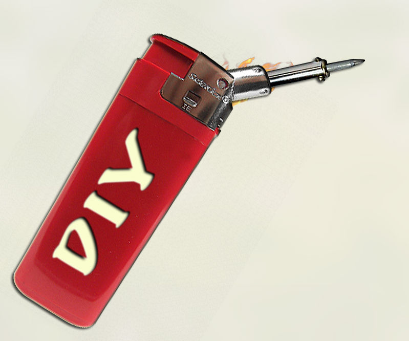 How to make Mini Gas solderer out of the lighter