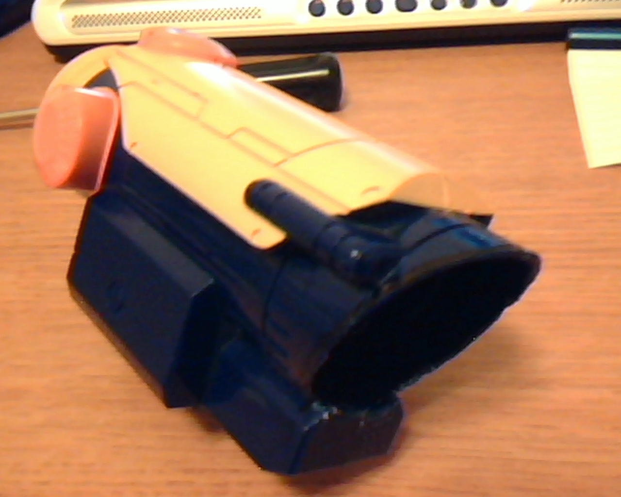 nerf longshot scope mod into ACOG style scope