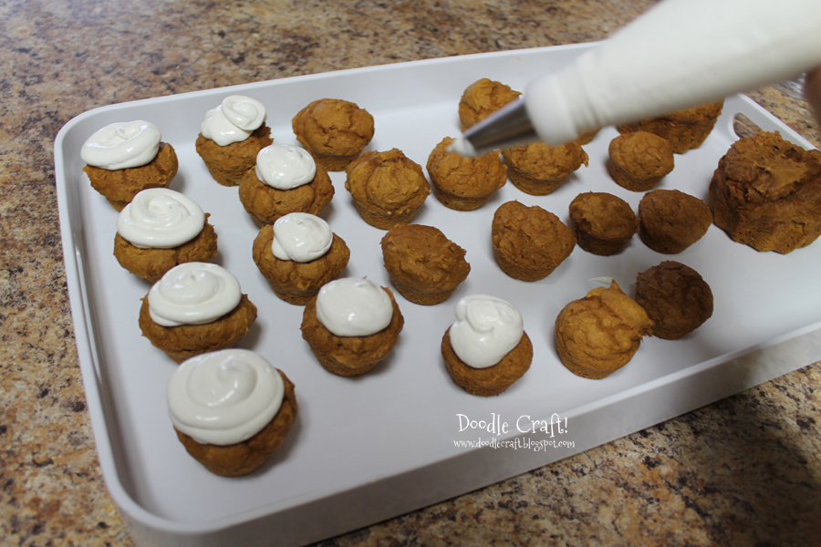 spider pumpkin muffins cream cheese frosting brockside chocolate halloween decorated cupcakes (1).JPG