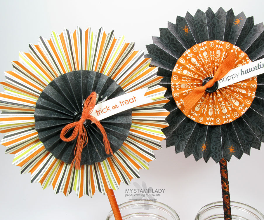 How to Make Halloween Rosettes or Flowers