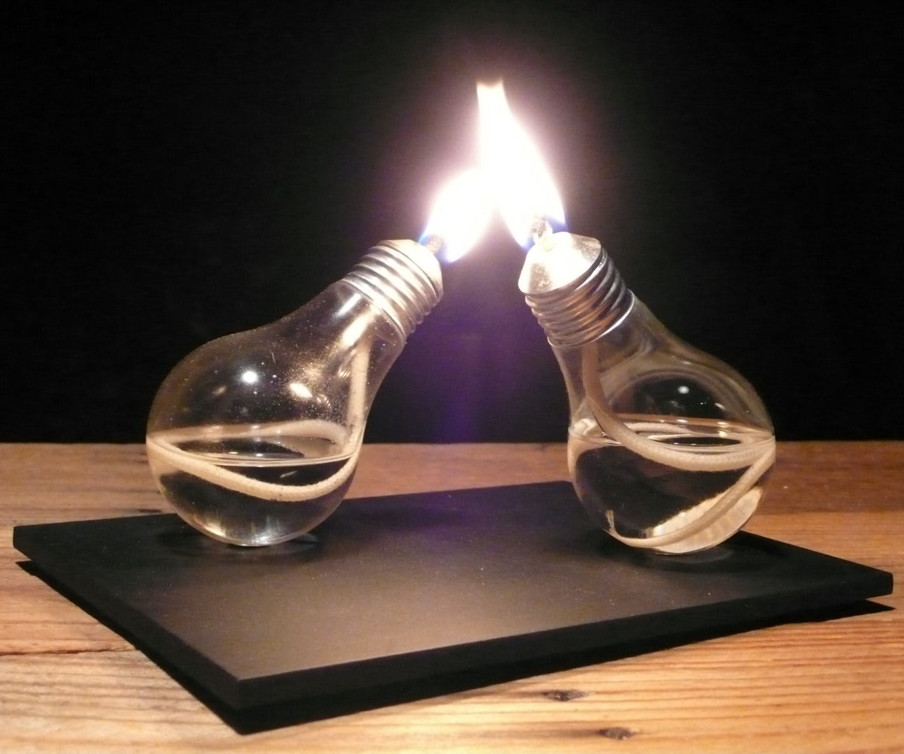 Light Bulb Oil Lamp