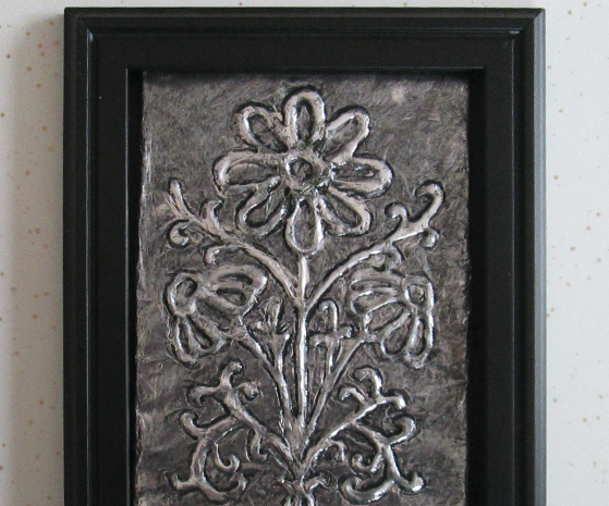 How to Make Embossed Metal-looking Tinfoil Art