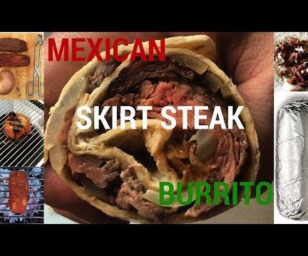 Mexican Beef Burritos - on the grill